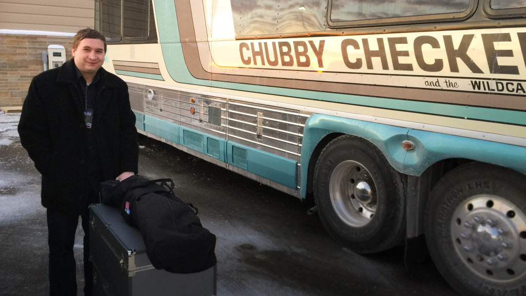 matt barker, chubby checker, chubby checker tour bus