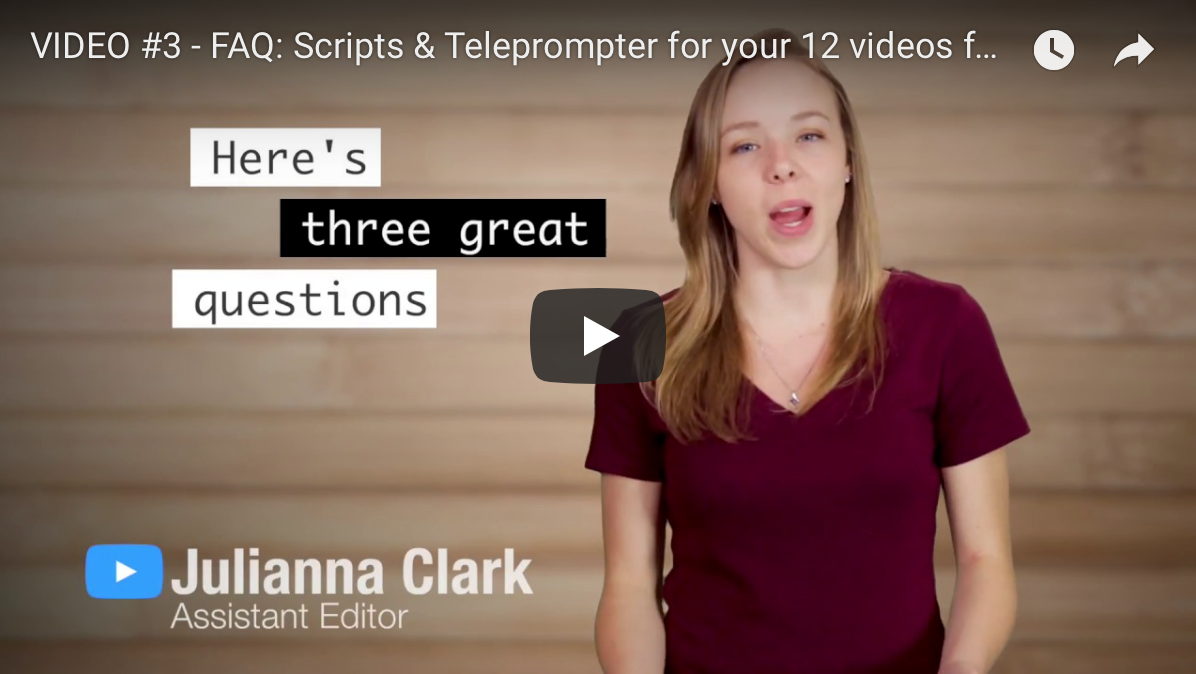 Teleprompter & Scripts
